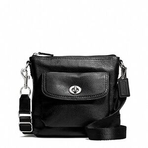 Coach Black Leather Crossbody Bag